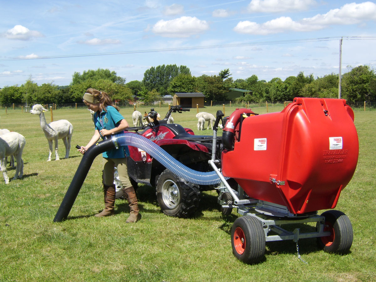 ride-on field vacuums UK delivery